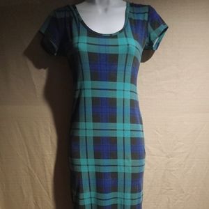 Gorgeous checkered pencil style dress size small worn once